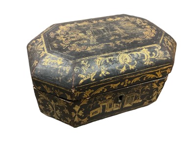 Lot 150 - 19th century Chinese lacquer work box