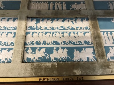 Lot 930 - Two large original John Henning Grand Tour plaster friezes