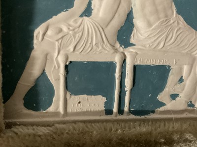 Lot 930 - Two large original John Henning Grand Tour plaster friezes