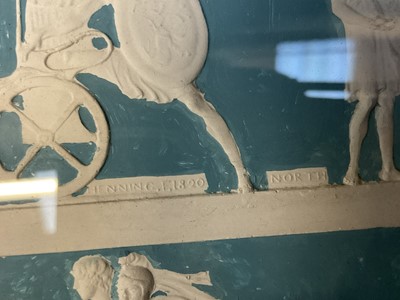 Lot 930 - Two large original John Henning Grand Tour plaster friezes
