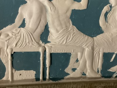 Lot 930 - Two large original John Henning Grand Tour plaster friezes