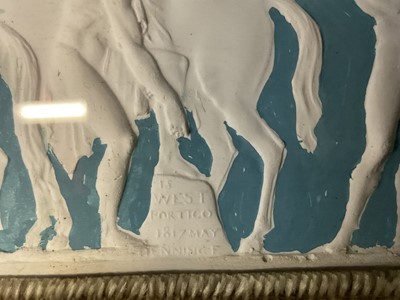 Lot 930 - Two large original John Henning Grand Tour plaster friezes
