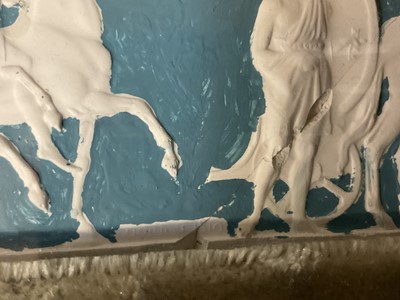 Lot 930 - Two large original John Henning Grand Tour plaster friezes