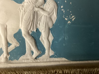 Lot 930 - Two large original John Henning Grand Tour plaster friezes