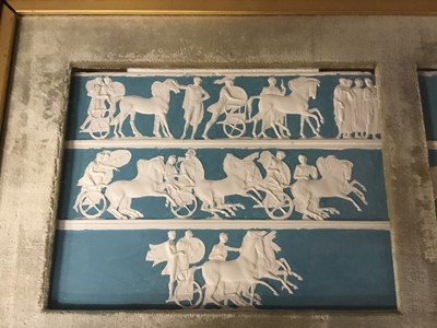 Lot 930 - Two large original John Henning Grand Tour plaster friezes