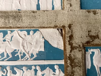 Lot 930 - Two large original John Henning Grand Tour plaster friezes