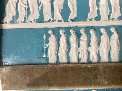 Lot 930 - Two large original John Henning Grand Tour plaster friezes
