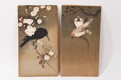 Lot 98 - Ohara Koson (1877-1945), two Japanese woodblock prints of birds