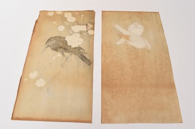 Lot 98 - Ohara Koson (1877-1945), two Japanese woodblock prints of birds