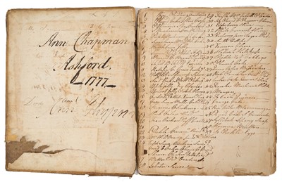 Lot 869 - 18th century recipe book