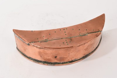 Lot 915 - 19th century copper fishing bait box