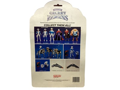 Lot 92 - Galoob (c1986) Adventures of the Galaxy Rangers Captain Kidd (Alien Outlaw) 7" action figure with quick draw action (not tested), on card (curled) & bubblepack (dented) No.5300 (1)