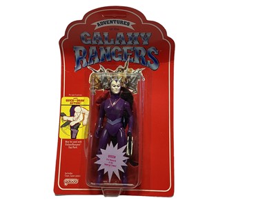Lot 94 - Galoob (c1986) Adventures of the Galaxy Rangers Queen (Alien Outlaw) 7" action figure with quick draw action (not tested), on card (curled) & bubblepack (dented) No.5300 (1)