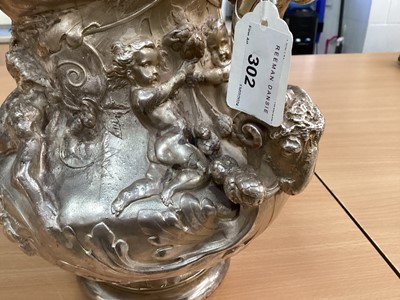 Lot 302 - Large Victorian silver wine ewer by Elkington & Co.