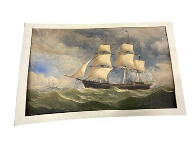 Lot 135 - English School, mid 19th century, watercolour - Marine Scene, 38 x 60cm