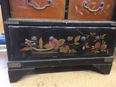 Lot 66 - Small Japanese lacquered table cabinet