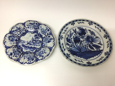 Lot 82 - Two Dutch delftware dishes