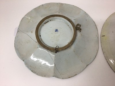Lot 82 - Two Dutch delftware dishes