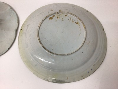 Lot 82 - Two Dutch delftware dishes