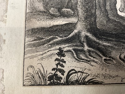 Lot 176 - Wenceslaus Hollar (1607-1677) three 17th century engravings - Swarming of the bees and two others, each 26 x 20cm, stuck down