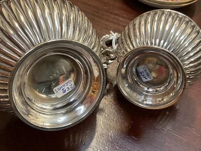 Lot 324 - Spanish silver five piece tea set with tray