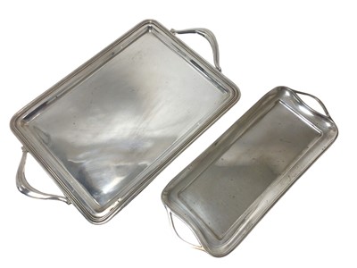 Lot 325 - Two Spanish silver trays