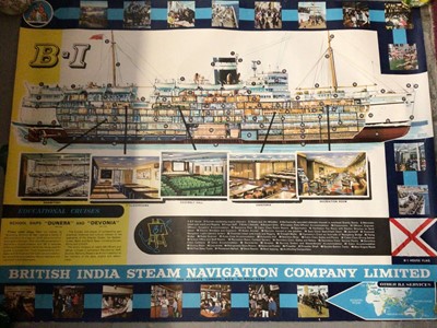 Lot 303 - Collection of mostly shipping related posters