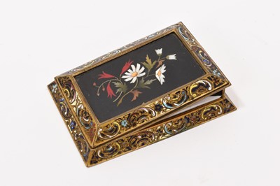 Lot 869 - Grand Tour type pietra dura note holder