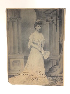 Lot 91 - H.R.H. Princess Victoria Mary of Wales (later Queen Mary) signed presentation portrait photograph