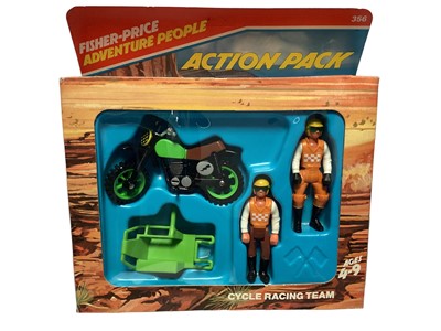 Lot 72 - Fisher-Price (c1977-1980) Adventure People Cycle Racing Team Action Pack, in window box No.356 (1)