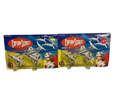 Lot 342 - Vivid Imaginations (c1993) Captain Scarlett & the Mysterons Spectrum Command Team, boxed No.51006, plus Angel Interceptor jet fighters, on card with bubblepack (x2) and other related accessories (q...