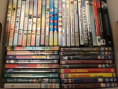 Lot 311 - Three boxes of DVDs and CDs