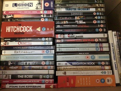 Lot 311 - Three boxes of DVDs and CDs