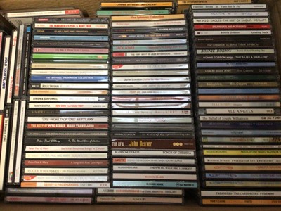 Lot 311 - Three boxes of DVDs and CDs