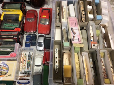 Lot 315 - Large collection of model ships together with Corgi and other cars