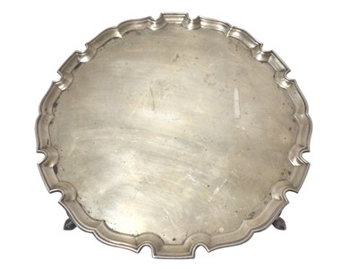 Lot 333 - Victorian silver salver