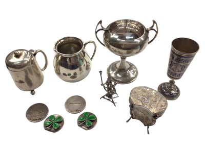 Lot 1068 - Group of miscellaneous silver items