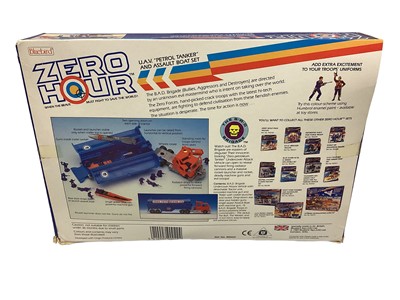 Lot 21 - Bluebird (c1989) Zero Hour (when the brave must fight to save the World!) U.A.V. (Undercover Attack Vehicle) "Petrol Tanker" and Assault Boat Set, boxed (1)