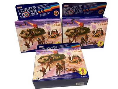 Lot 19 - Bluebird (c1989) Zero Hour (when the brave must fight to save the World!) Thunderflash Armed Half-Track & all Terrain Vehicle Set, boxed (3)