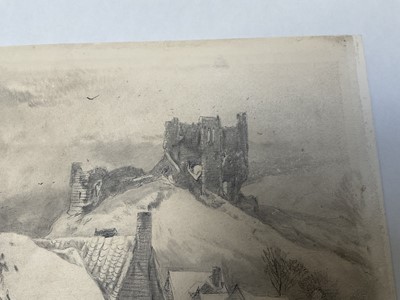 Lot 143 - Henry Bright (1810-1877) pencil, Near Guildford, Surrey, Winter, signed and titled, 23 x 34cm, mounted