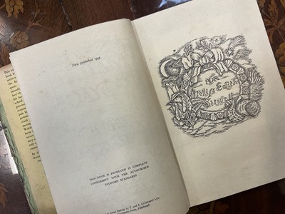 Lot 1166 - Denton Welch: Collection of books, including first editions. Provenance: By family descent from Peggy Mundy-Castle, friend and associate of Denton Welch and the person credited with persuading Dent...