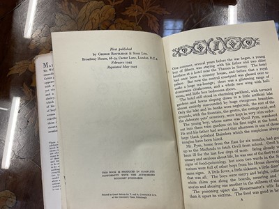 Lot 1166 - Denton Welch: Collection of books, including first editions. Provenance: By family descent from Peggy Mundy-Castle, friend and associate of Denton Welch and the person credited with persuading Dent...