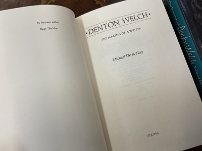 Lot 1166 - Denton Welch: Collection of books, including first editions. Provenance: By family descent from Peggy Mundy-Castle, friend and associate of Denton Welch and the person credited with persuading Dent...