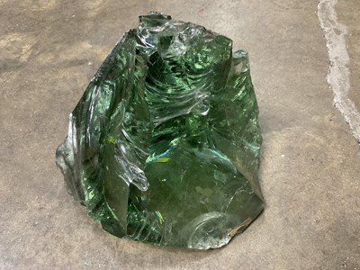 Lot 167 - Large green obsidian specimen