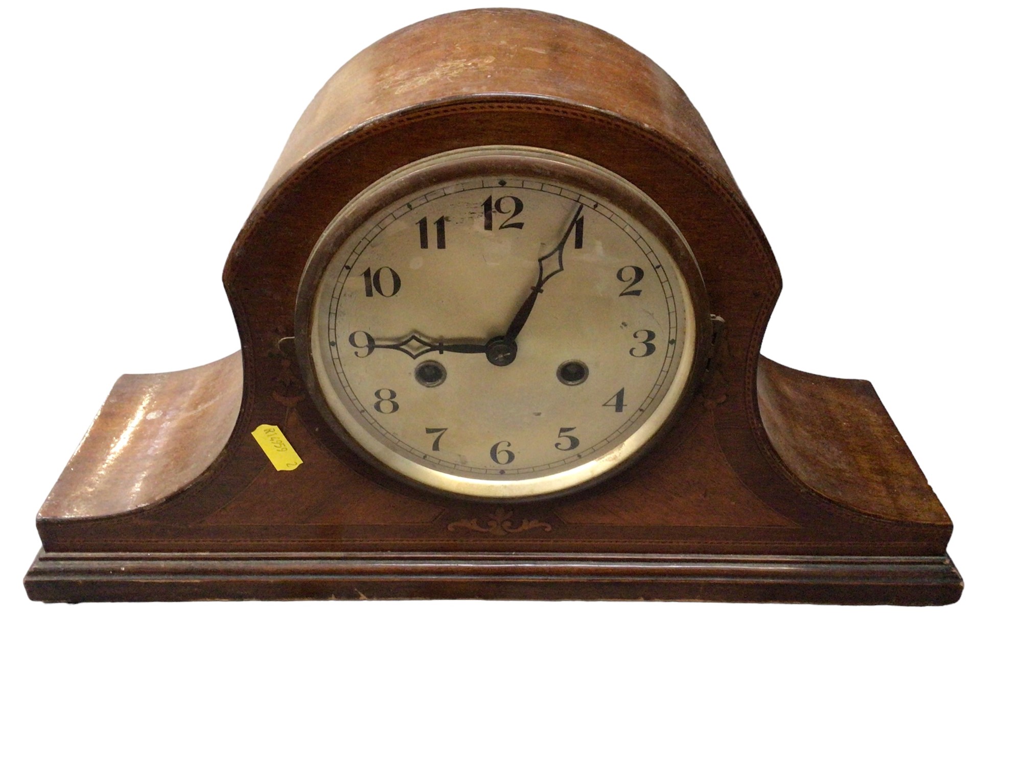 Lot 338 - Three 1930s mantle clocks, a wall clock and