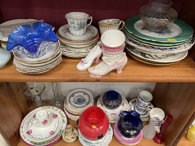 Lot 210 - Group of various tea ware, other ceramics and glass