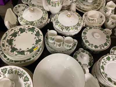 Lot 168 - Large matched table service, comprising Wedgwood Santa Clara and Napoleon Ivy patterns, also similar patterns by other factories, including various pieces retailed by Asprey and marked as such.