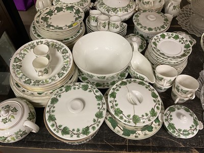 Lot 168 - Large matched table service, comprising Wedgwood Santa Clara and Napoleon Ivy patterns, also similar patterns by other factories, including various pieces retailed by Asprey and marked as such.