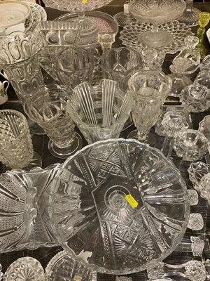 Lot 169 - Large collection of cut and pressed glass