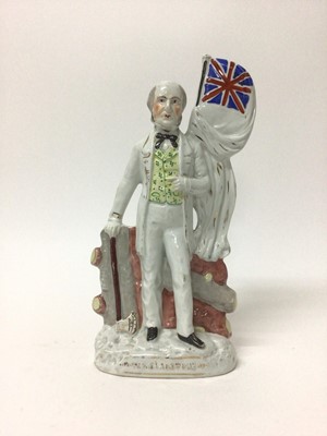 Lot 96 - Staffordshire pottery figure of William Gladstone